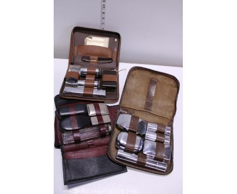 Three vintage men's grooming sets (look complete) 