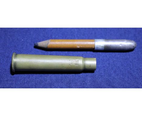 A WWI Princess Mary tin pencil bullet 