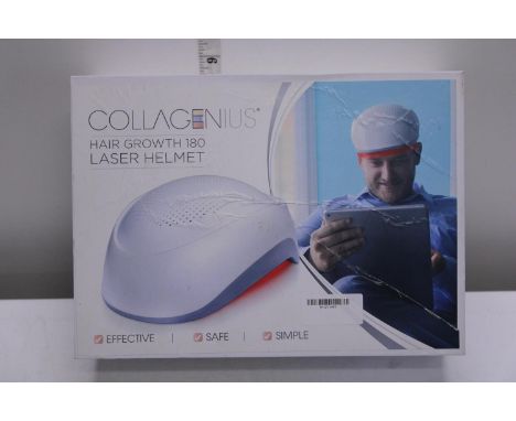 A boxed hair growth 180 laser helmet (untested) 