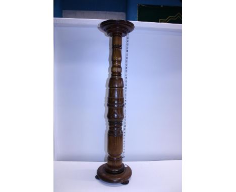 A tall wooden planter stand, shipping unavailable 