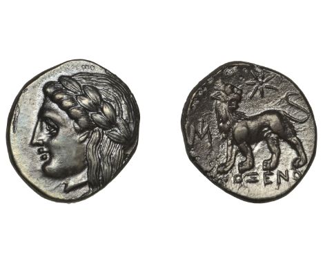 Greek Coinages, IONIA, Miletos, Drachm, c. 340-25, struck under the magistrate Proxenos, laureate head of Apollo left, rev. [