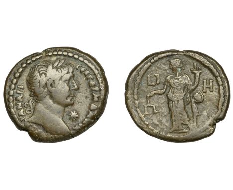 Roman Provincial Coinage, EGYPT, Alexandria, Trajan, BI Tetradrachm, yr 18 [114-15], laureate head right, star to right, rev.