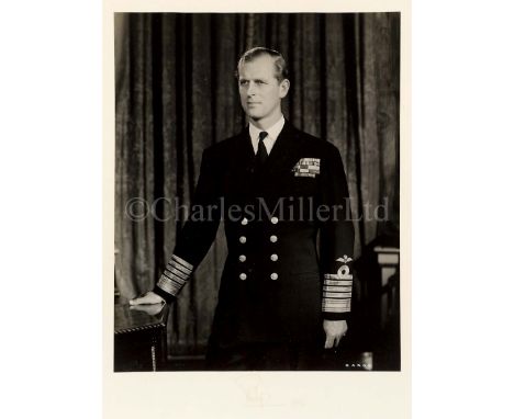 ROYAL PRESENTATION PORTRAITS OF QUEEN ELIZABETH II AND PRINCE PHILIPthe Queen’s signed Dorothy Wilding (lower left); the Prin