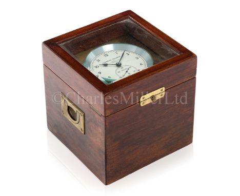 A MARINE QUARTZ CHRONOMETER BY WEMPE, HAMBURG, 1972the 3½in. silvered dial signed as per title and numbered '12445' in subsid
