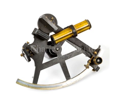 A FINE 5IN. RADIUS VERNIER SEXTANT BY SPENCER, BROWNING &amp; RUST, CIRCA 1820with oxidised brass T-frame inscribed with owne