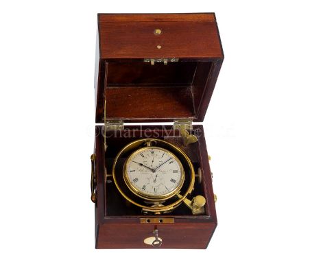 A TWO-DAY MARINE CHRONOMETER BY LITHERLAND DAVIES &amp; CO., LIVERPOOL, CIRCA 1841the 3¼in. silvered dial signed as per title