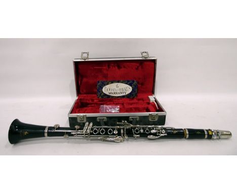 Boosey & Hawkes clarinet, cased, with warranty card 