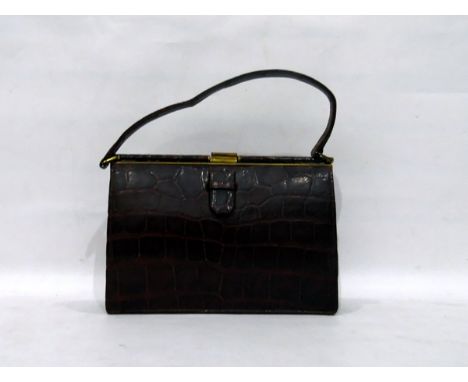 Vintage crocodile(?) handbag 
