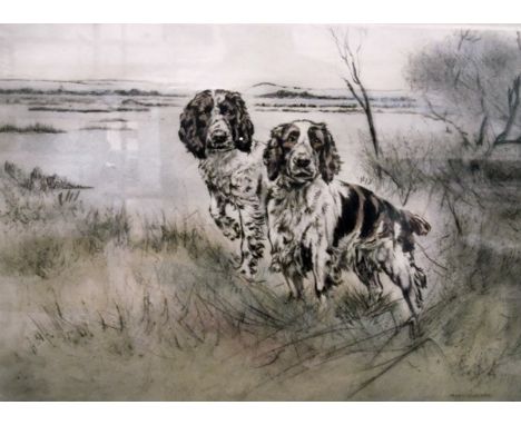 After Henry Wilkinson Set of four limited edition colour prints Bulldogs, Spaniels, Bull Terriers and Black Labrador, all num