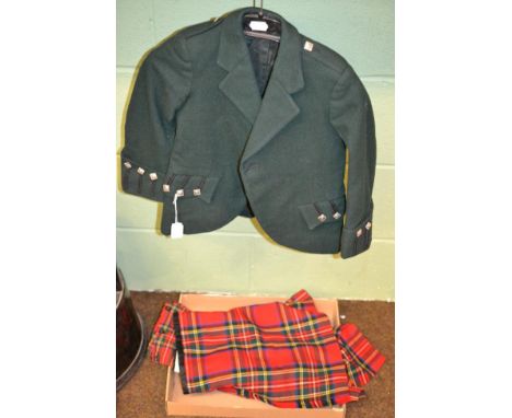 A child's kilt, shorts and jacket