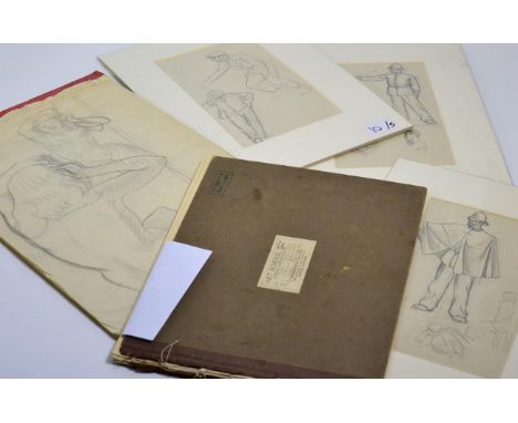 Veronica Burleigh (1909 - 1999) A collection of pencil sketches including preliminary works for oil painting in Brighton and 