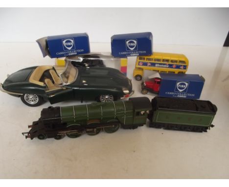 Collection of model vehicles to include a steam train 