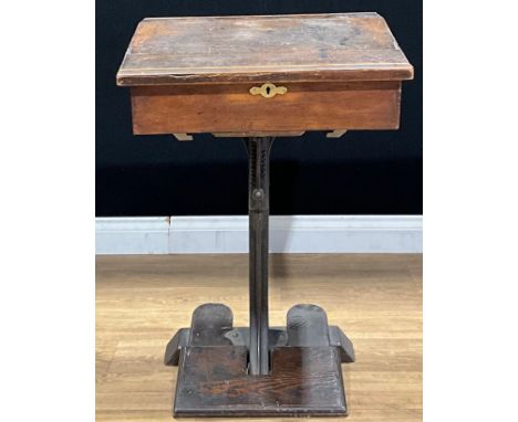 Educational Institutional Salvage - an early 20th century school desk, by The North of England School Furnishing Co Limited, 