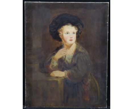 Continental School (early 19th century)Portrait of a Young Boy Wearing a Velvet Beretunsigned, oil on canvas, 91cm x 71cm