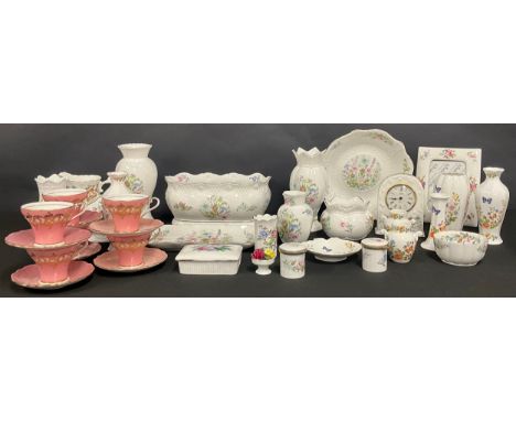 Ceramics - an assortment of Aynsley, including Cottage Garden and Wild Tudor; six teacups and saucers (qty)