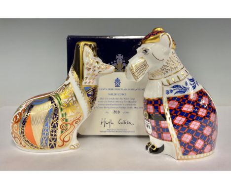 A Royal Crown Derby model, National Dogs collection, Welsh Corgi, commissioned by Sinclairs to celebrate the Royal Crown Derb