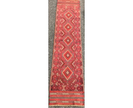 Oriental Rugs and Carpets - a Meshwani runner, 262cm x 60cm
