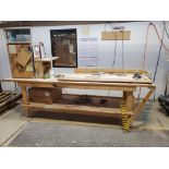 Wood Working Table with Tools