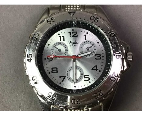 COLLECTION OF FASHION WATCHES including Tissot, Fossil, Dunlop and Adidas