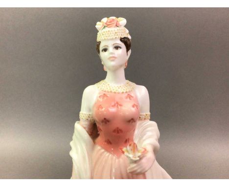 COLLECTION OF EIGHT CERAMIC FIGURES BY ROYAL DOULTON AND COALPORT comprising four of each manufacturer including Barbara Ann,