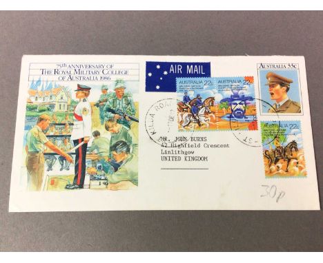 GROUP OF FIRST DAY COVERS including Christmas and RNLIQty: contained in 12 binders and 1 album