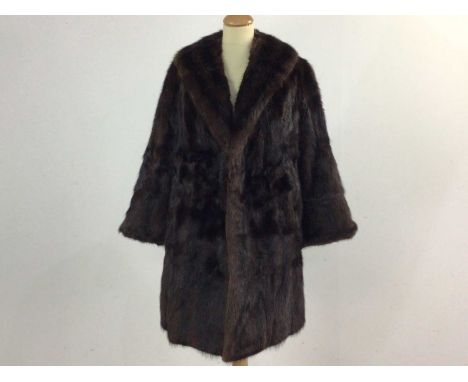 FOUR VINTAGE FUR COATS of light and dark colourwaysQty: 4