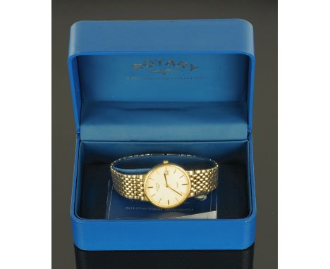 A gentleman's Rotary quartz wristwatch, date of purchase February 2000, with guarantee papers and box.