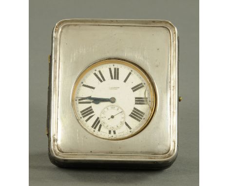 A George V silver cased Goliath pocket watch, the outer case hallmarked Birmingham 1920.   CONDITION REPORT:  The pocket watc