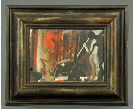 Derek Jarman (1942--1994) St George and the Dragon, 1979, worked photograph, exhibited at the Barbican Art Gallery Derek Jarm