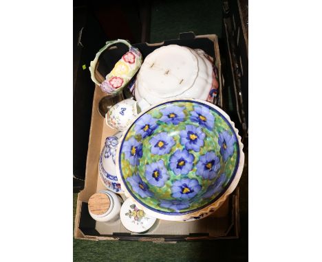 2 Boxes of assorted Ceramics inc. Aynsley, Royal Worcester etc 