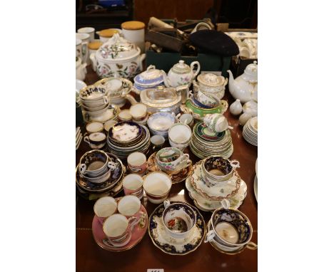 Large collection of assorted English Teaware Minton, Spode etc 