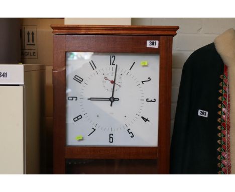 International Time Recorder clock with numeral face 