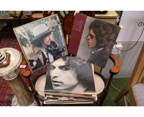 Collection of Bob Dylan Vinyl Records and assorted other Records 