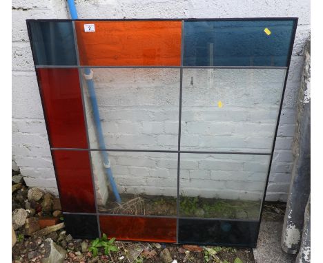 Leaded Coloured Glass Light Panel 