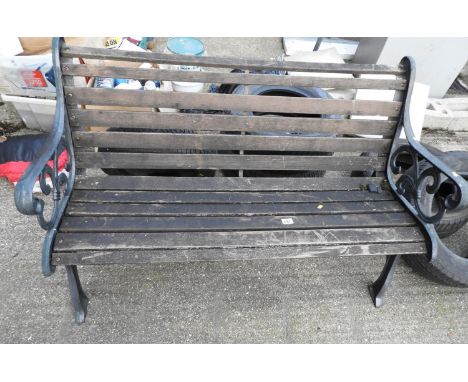 Metal End Garden Bench 