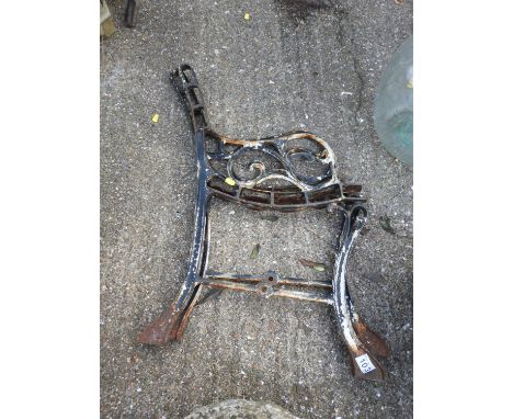 Pair of Metal Bench Ends 