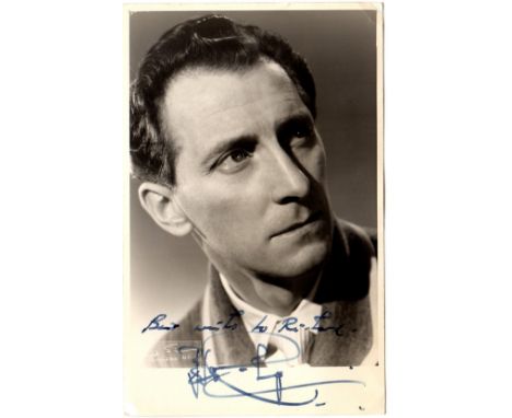 CULT ENTERTAINMENT: Selection of signed postcard photographs and slightly larger (1), most vintage, by various film and telev