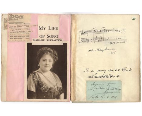 AUTOGRAPH COLLECTION: A small 4to album containing over 250 signatures, most on signed pieces, cards or small album pages, so