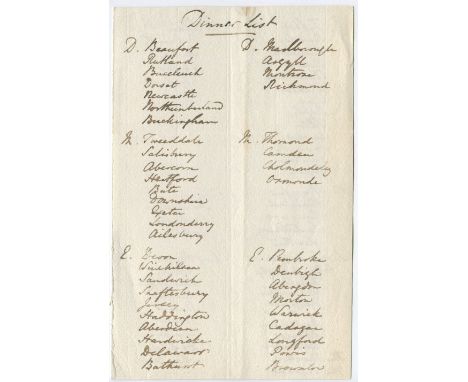 [WELLINGTON DUKE OF]: (1769-1852) Anglo-Irish Field Marshal & British Prime Minister 1828-30, 1834. BARON REDESDALE (1805-188