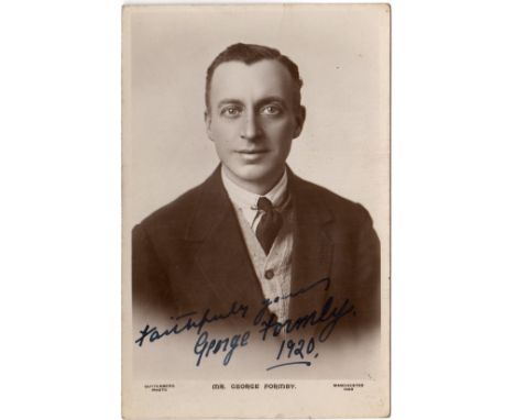 THEATRE: Selection of vintage signed postcard photographs by various stage actors and entertainers, mainly 1920s, including T