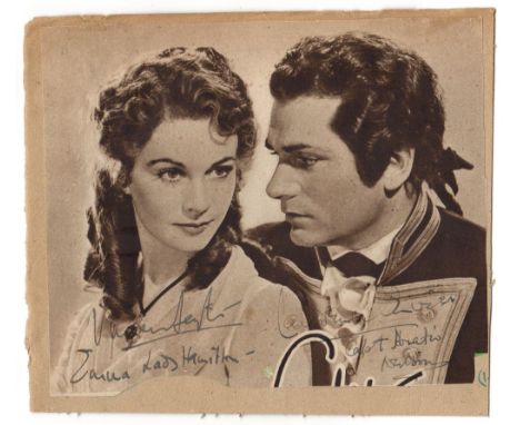 LEIGH & OLIVIER: LEIGH VIVIEN (1913-1967) English Actress & OLIVIER LAURENCE (1907-1989) English Actor, both Academy Award wi