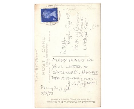 FAMOUS MEN & WOMEN: A miscellaneous selection of signed pieces, A.Ls.S., a few vintage signed photographs of various sizes et