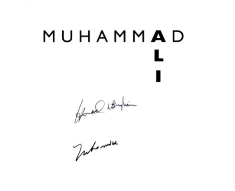 ALI MUHAMMAD: (1942-2016) American Boxer, World Heavyweight Champion. Book signed, a hardback edition of Muhammad Ali - A Thi