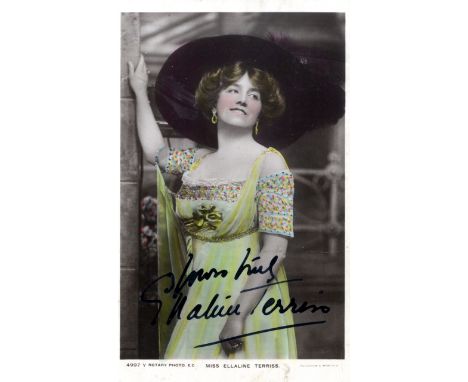 THEATRE: Selection of vintage signed postcard photographs by various Edwardian stage actresses including Ruth Vincent, Winnie