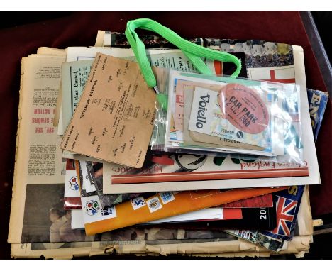 Football Treasure Trove - A collection of&nbsp;miscellaneous football items to include 31 programmes to include just the line