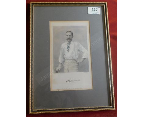 Andrew Stoddart 1863-1915 antique print. Middlesex &amp; England. All on back of the print. Framed and glazed. Buyer collects