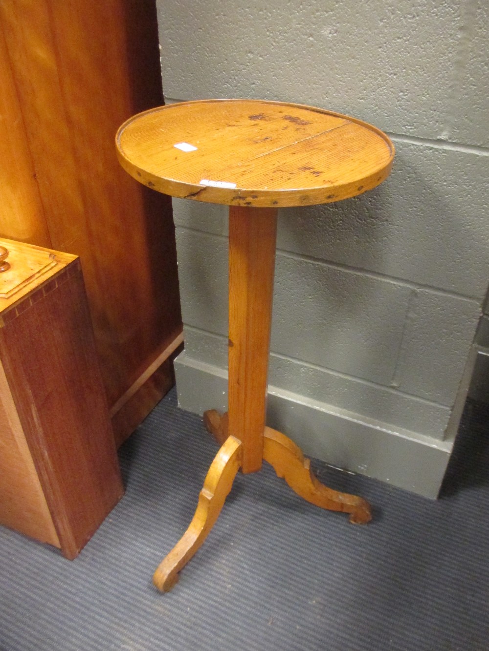 A Pine Pedestal Table, 33cm D in Cheffins Fine Art