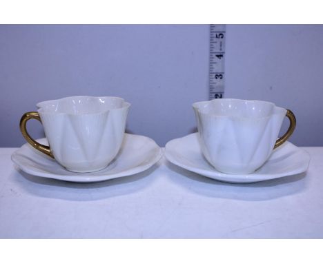 Two Victorian Foley china cups and saucers 272101 