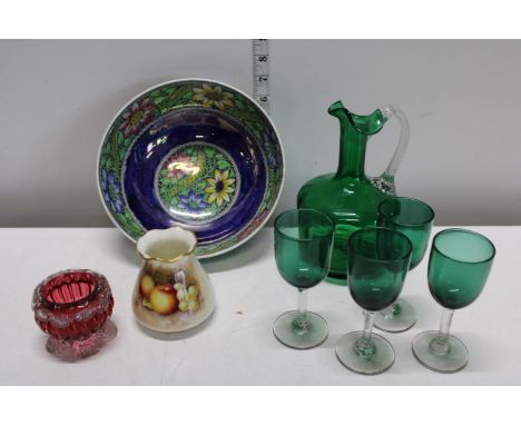 A job lot of assorted collectables including Royal Worcester and Milling ware 