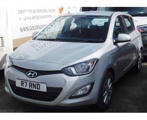 A 2014 Hyundai i20 Active, registration no. R7 RND, manual silver, four door hatchback 1250cc, MOT expired September 2022, 16